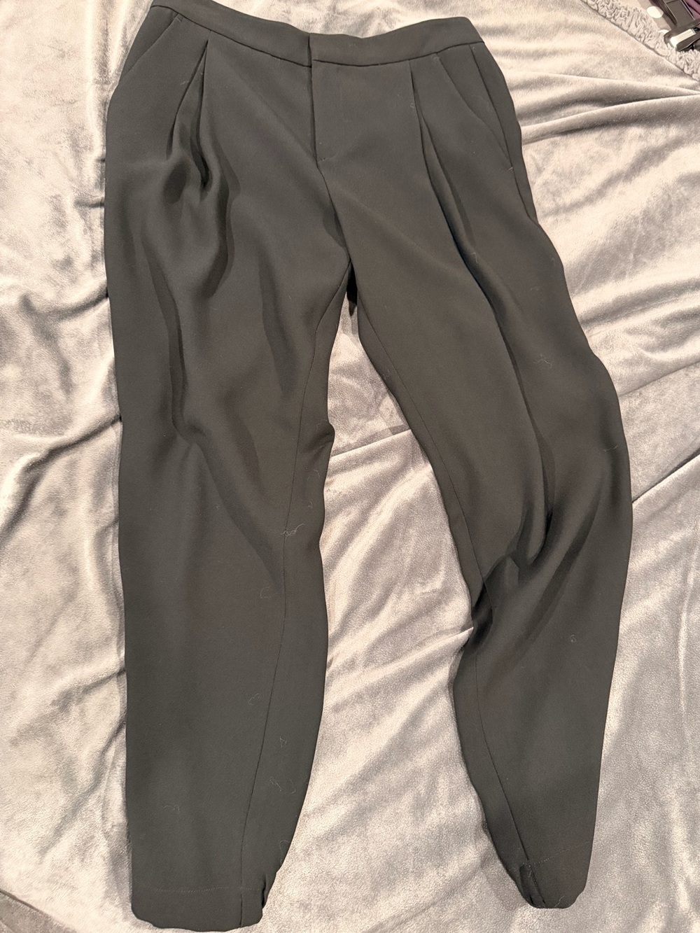 Vince Black Women Pleated Dress Pants